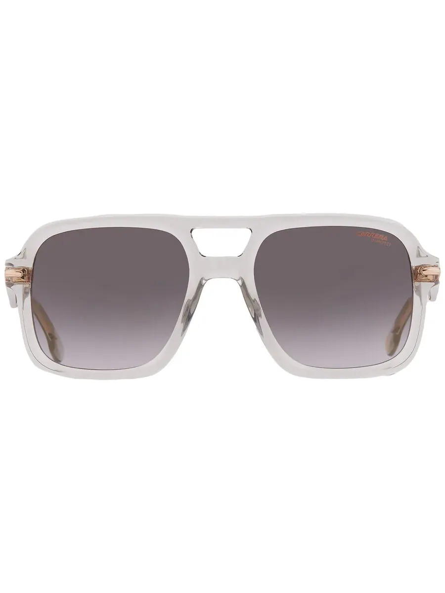 Мужские солнцезащитные очки Carrera Navigator с серо-золотым зеркальным оттенком CARRERA 317/S 0KB7/FQ 55, серый