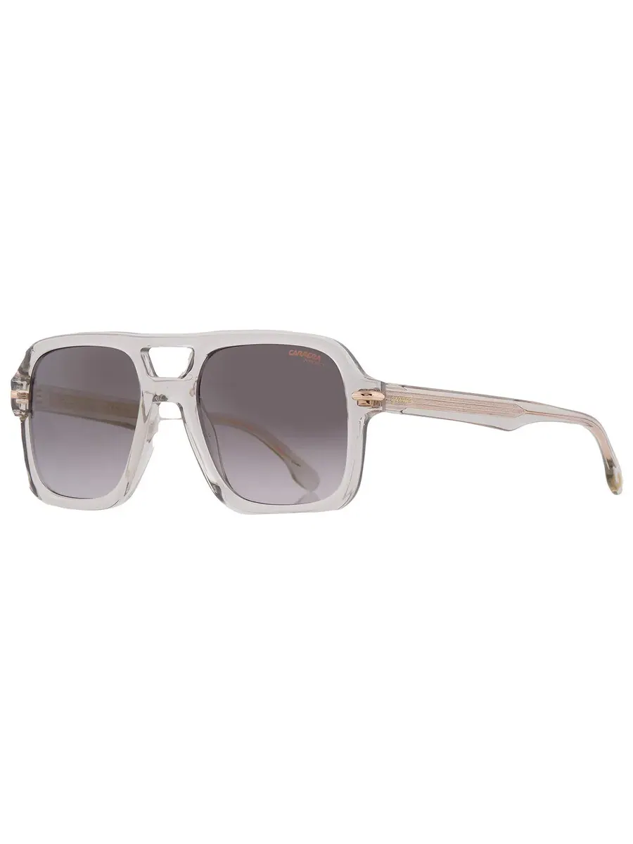Мужские солнцезащитные очки Carrera Navigator с серо-золотым зеркальным оттенком CARRERA 317/S 0KB7/FQ 55, серый