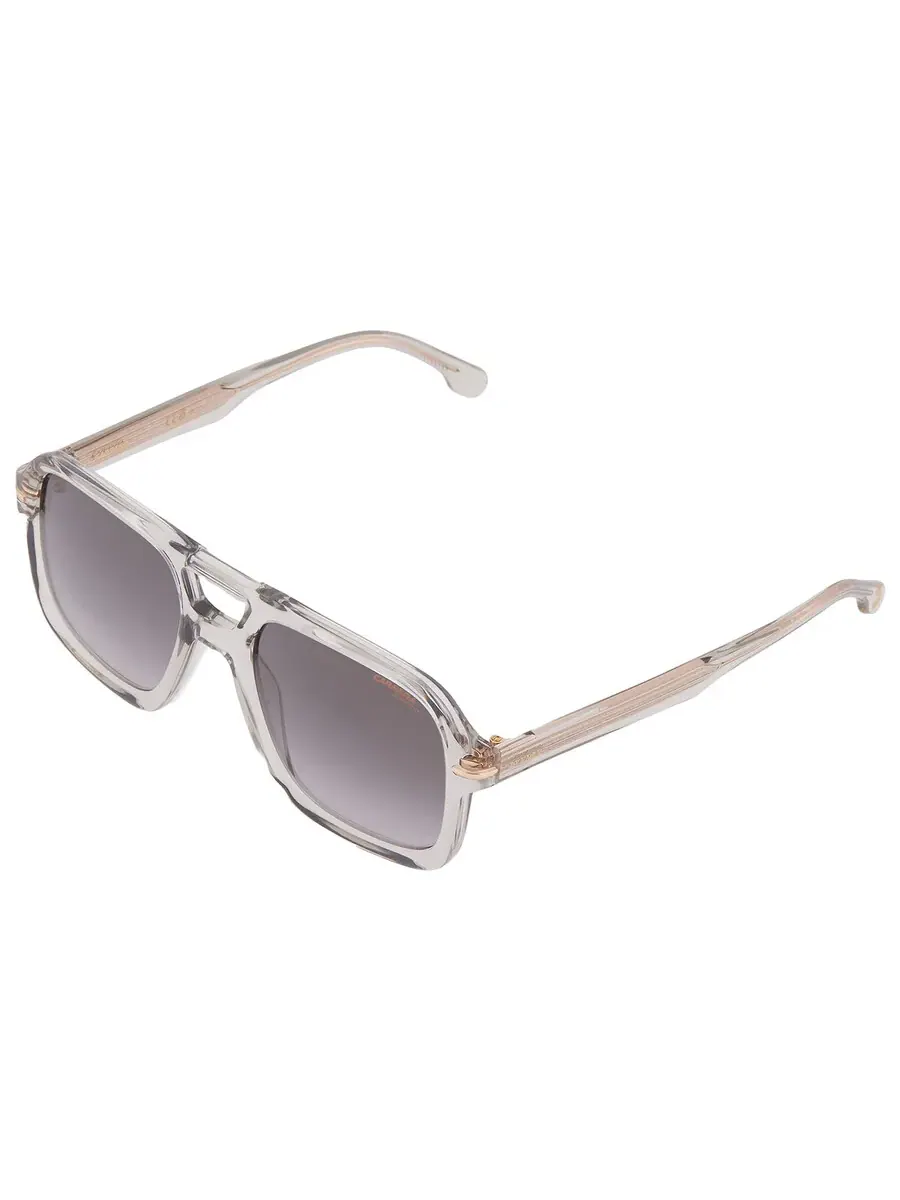 Мужские солнцезащитные очки Carrera Navigator с серо-золотым зеркальным оттенком CARRERA 317/S 0KB7/FQ 55, серый
