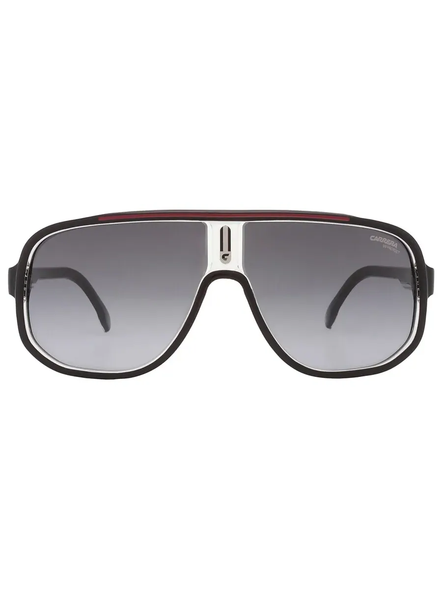 Мужские солнцезащитные очки Carrera Grey Shaded Phantos CARRERA 1058/S 0OIT/9O 63 — изображение 1 из 5, черный/красный