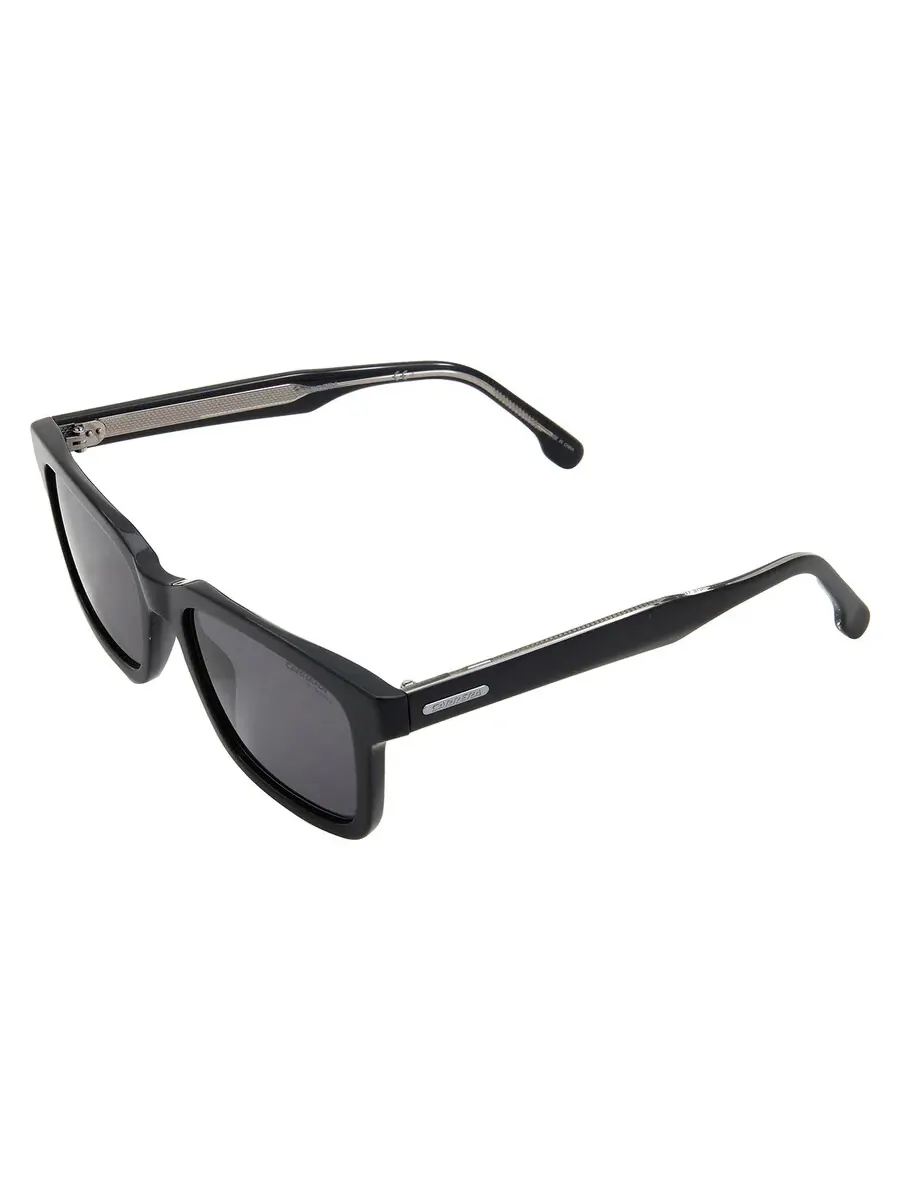 Carrera Серые квадратные солнцезащитные очки унисекс CARRERA 251/S 0807/IR 53 — изображение 4 из 4, черный