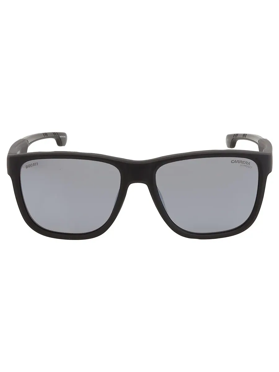 Мужские солнцезащитные очки Carrera Silver Mirror Square CARRERA DUCATI 003/S 008A/T4 57 — изображение 1 из 3, черный