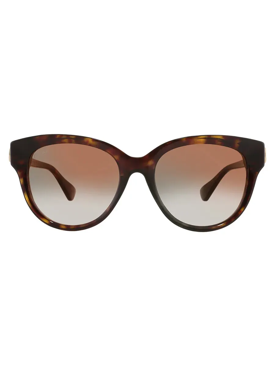 Солнцезащитные очки женские Cartier C Decor коричнево-градиентные овальные CT0506S 002 55 — коричневый