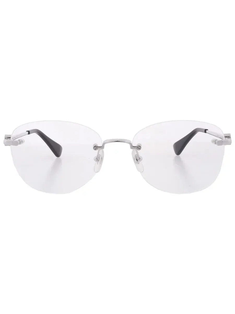 Женские очки Cartier C Decor Demo Oval CT0414O 002 56 — серебристый