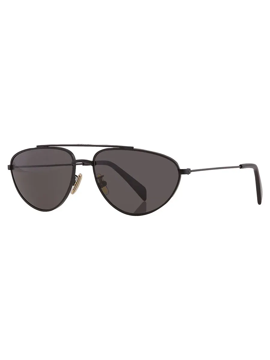 Очки солнцезащитные унисекс Celine Smoke Pilot CL40077U 02A 59 — изображение 2 из 4, серый