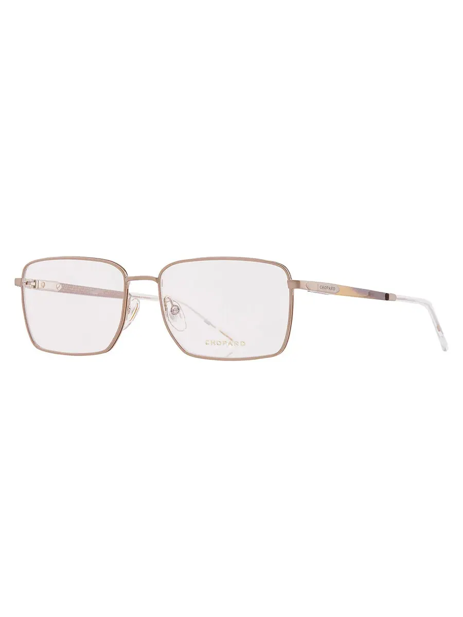 Мужские очки Chopard Demo Rectangular VCHG05 08TS 57 — изображение 2 из 4, коричневый