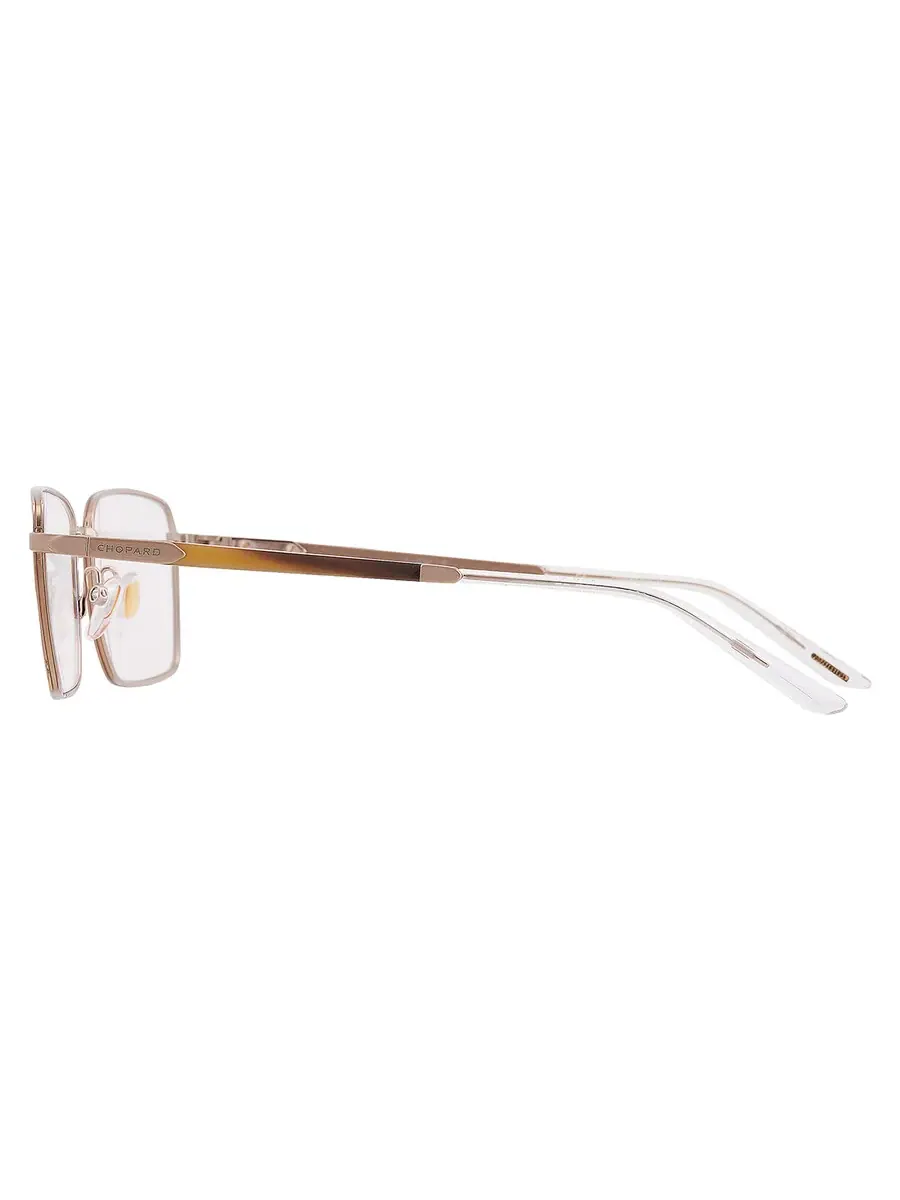 Мужские очки Chopard Demo Rectangular VCHG05 08TS 57 — изображение 4 из 4, коричневый