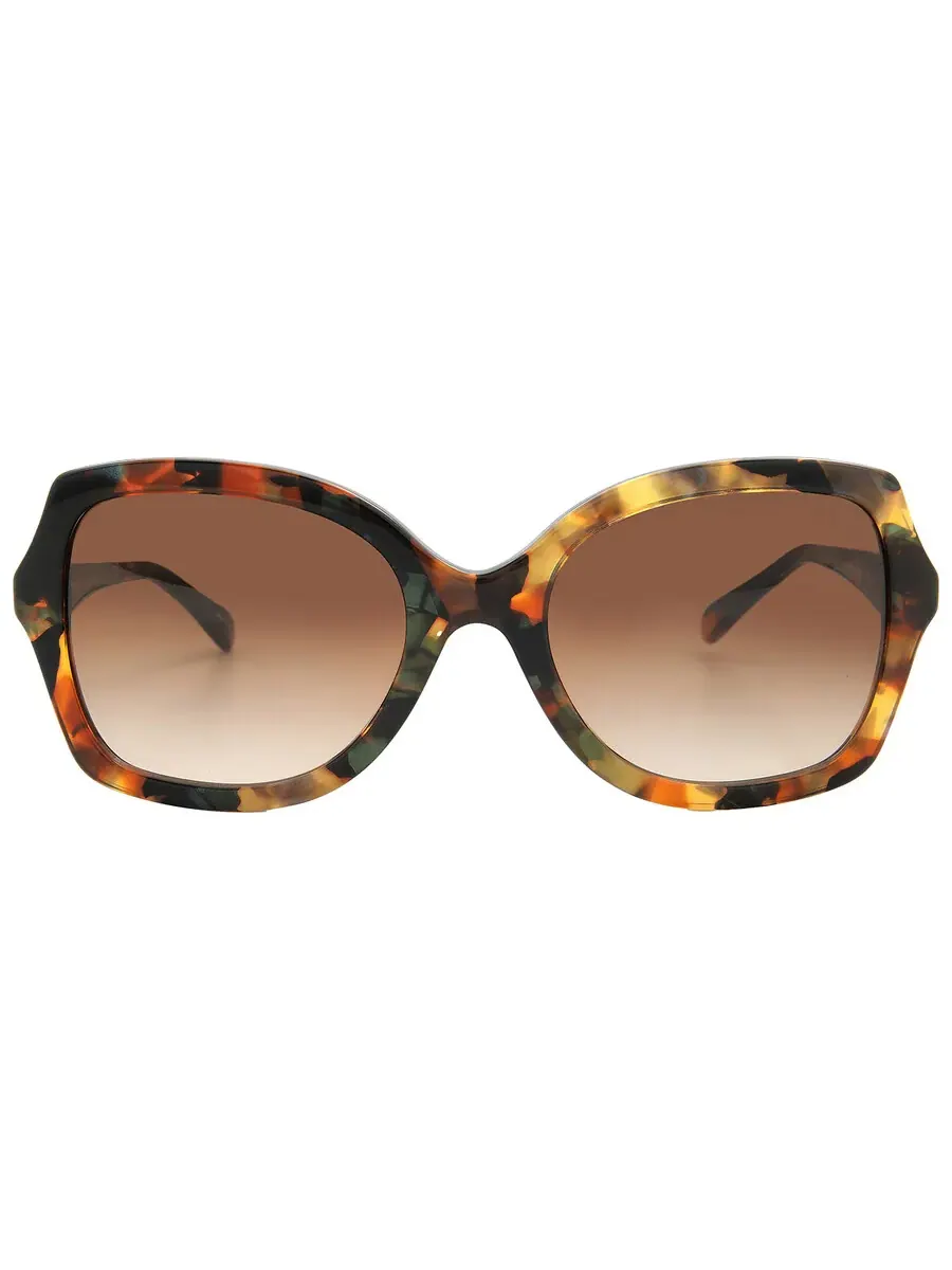Женские солнцезащитные очки Coach Brown Gradient Butterfly HC8410U 584474 56 — изображение 1 из 5, хавана