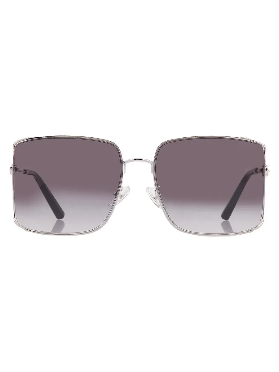 Очки солнцезащитные женские Coach Grey Gradient Square HC7174D 90013C 59 — изображение 1 из 4, серебряный