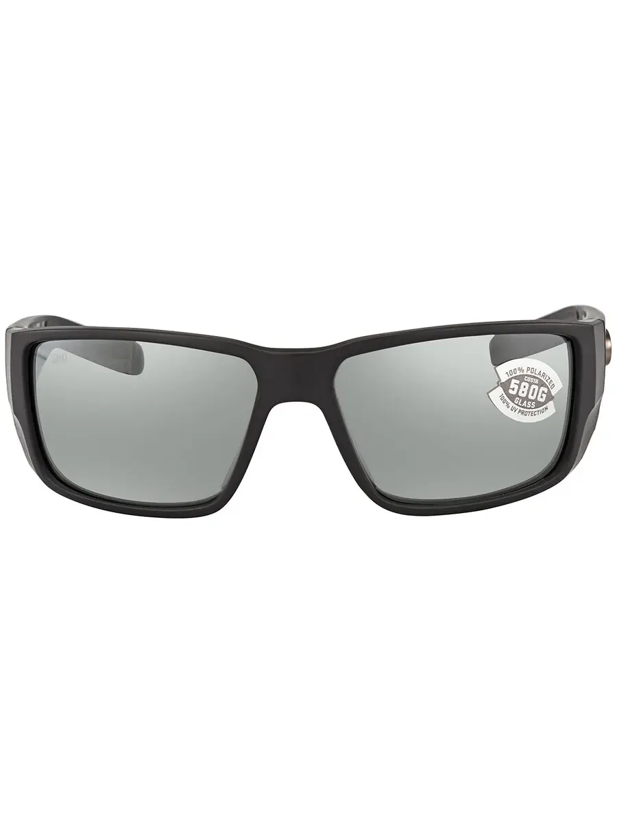 Солнечные очки для мужчин Costa Del Mar BLACKFIN PRO серо-серебряное зеркало поляризованные 6S9078 907804 60 — черный
