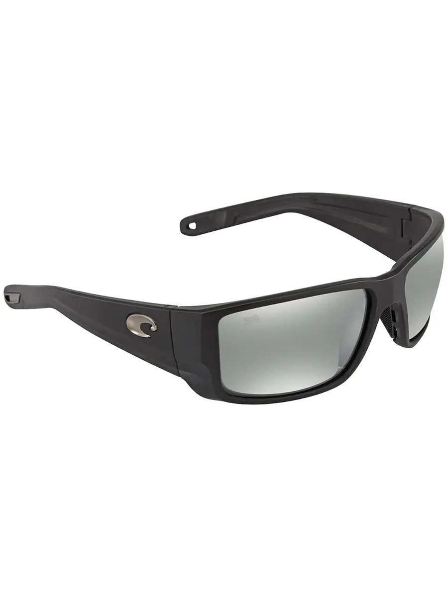 Солнечные очки для мужчин Costa Del Mar BLACKFIN PRO серо-серебряное зеркало поляризованные 6S9078 907804 60, черный
