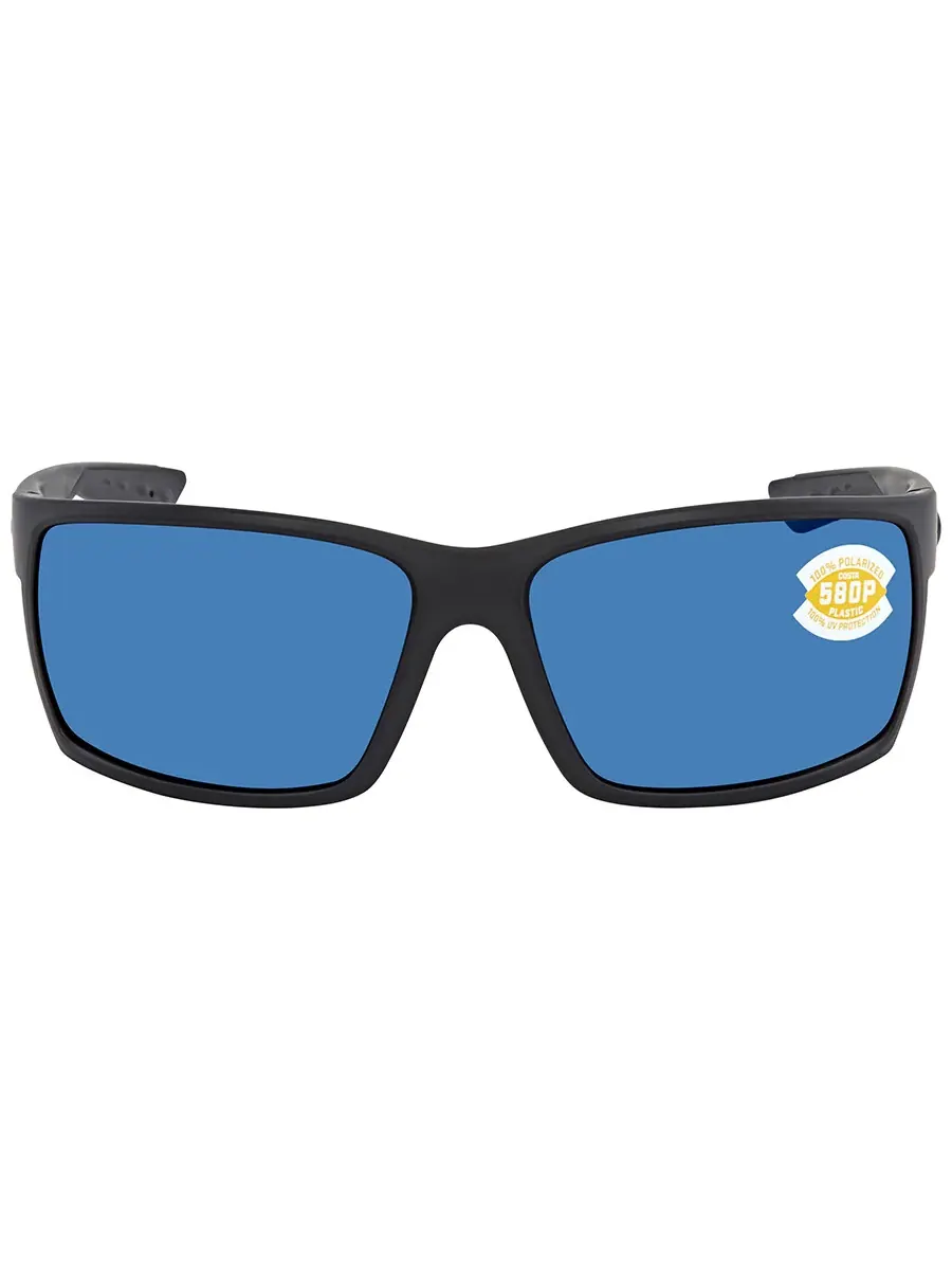 Мужские солнцезащитные очки Costa Del Mar REEFTON Blue Mirror Polarized Polycarbonate Wrap RFT 01 OBMP 64, серый