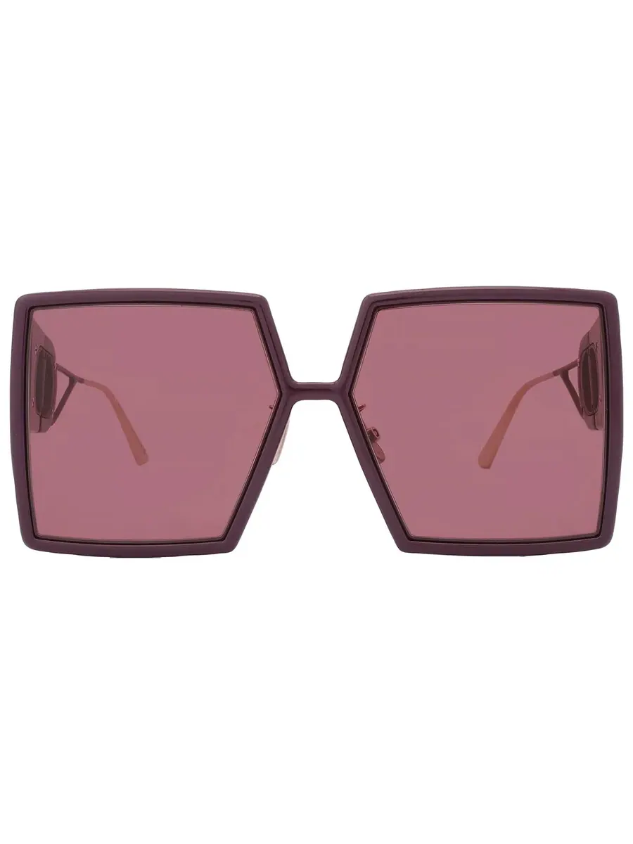 Солнцезащитные очки для женщин Dior 30MONTAIGNE SU Burgundy Square CD40030U 60D0 58 — красный