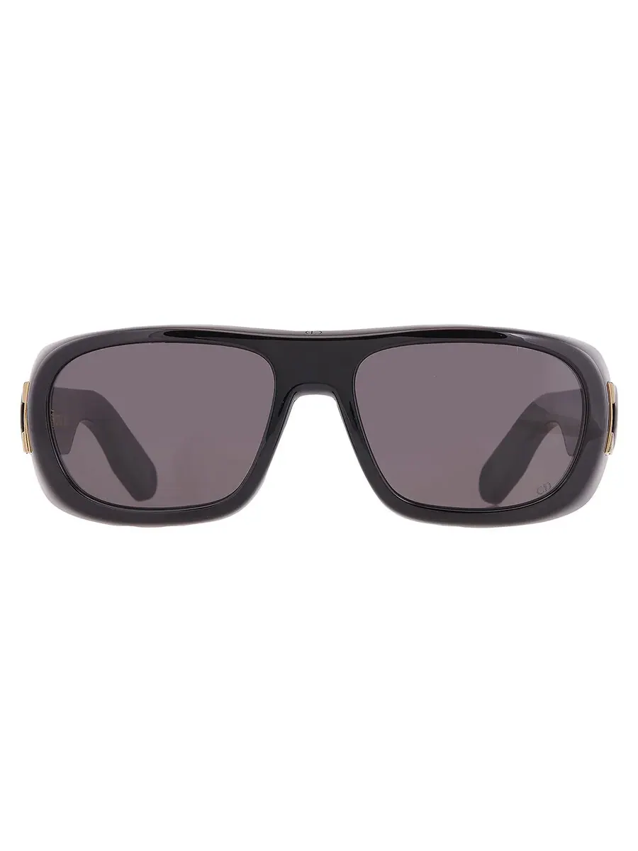 Солнцезащитные очки для женщин Dior LADY 9522 S1I серые CD40115I 01A 59 — черный