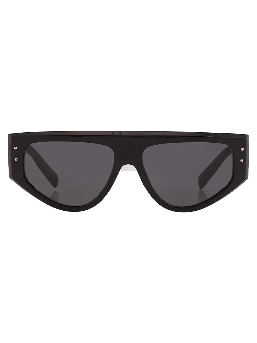 Мужские солнцезащитные очки Dolce and Gabbana Dark Grey Browline DG4461 501/87 57 Dolce & Gabbana — черный