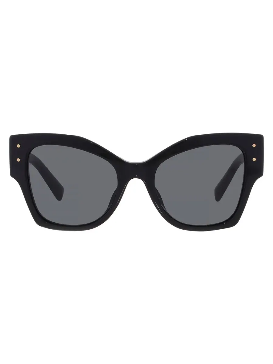 Женские солнцезащитные очки Dolce and Gabbana Dark Grey Butterfly DG4478F 501/87 53 Dolce & Gabbana — черный