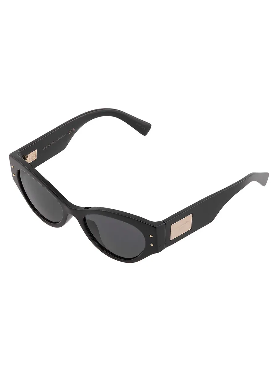 Солнцезащитные очки Dolce and Gabbana для женщин, серо-темные кошачьи глаза DG4480F 501/87 53 Dolce & Gabbana — 3