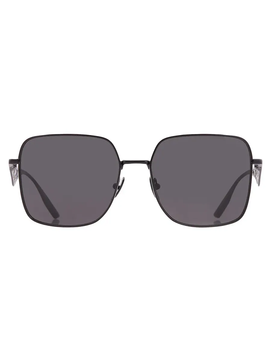 Солнцезащитные очки для женщин Dolce and Gabbana, темно-серые, квадратные, DG2310 01/87 57 Dolce & Gabbana — черный