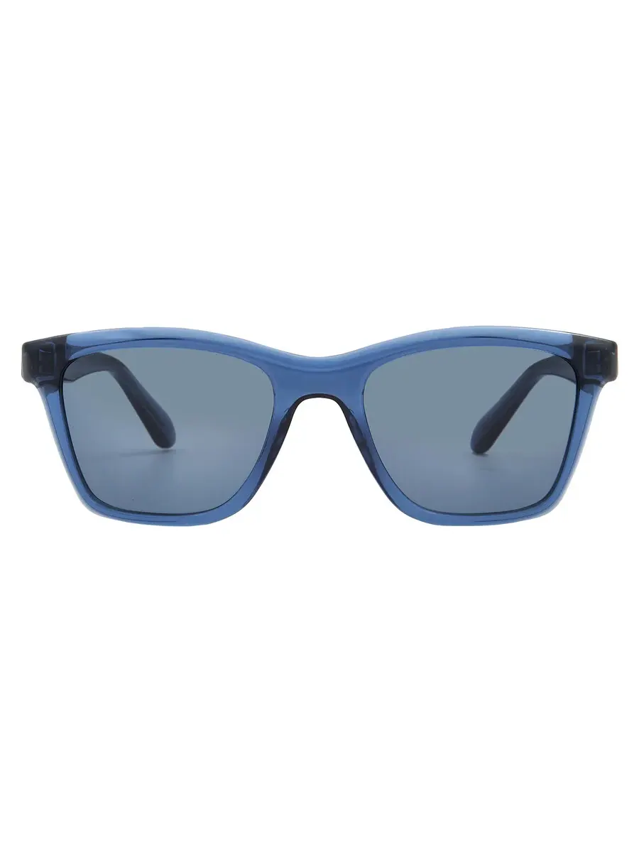 Женские солнцезащитные очки Ferragamo Blue Square SF2001S 432 54 — изображение 1 из 4, синий