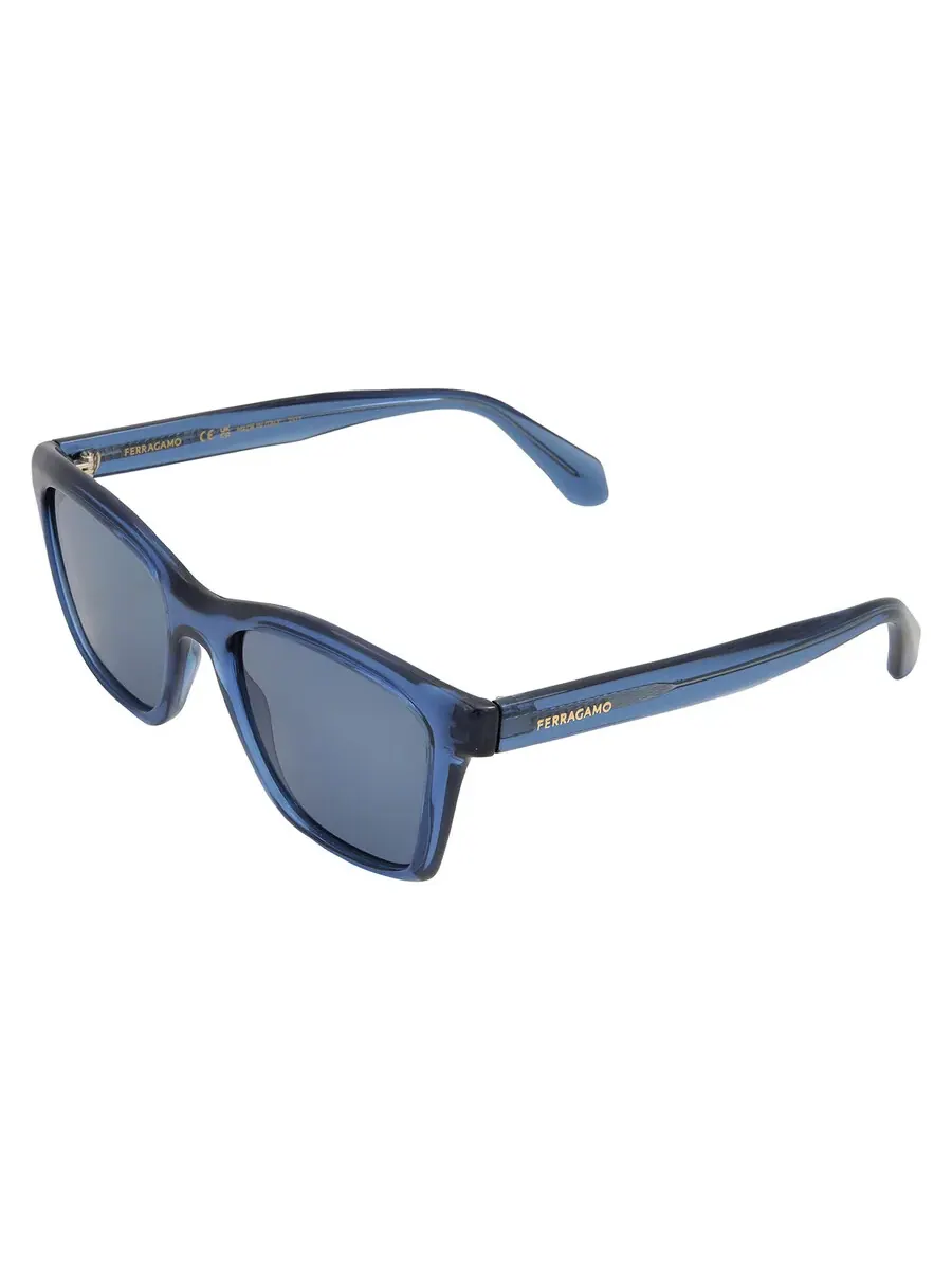 Женские солнцезащитные очки Ferragamo Blue Square SF2001S 432 54 — изображение 4 из 4, синий