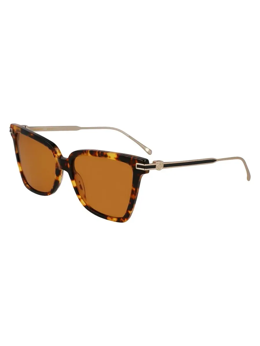 Женские солнцезащитные очки Ferragamo Brown Butterfly SF2036S 242 56 — изображение 1 из 1, хаки