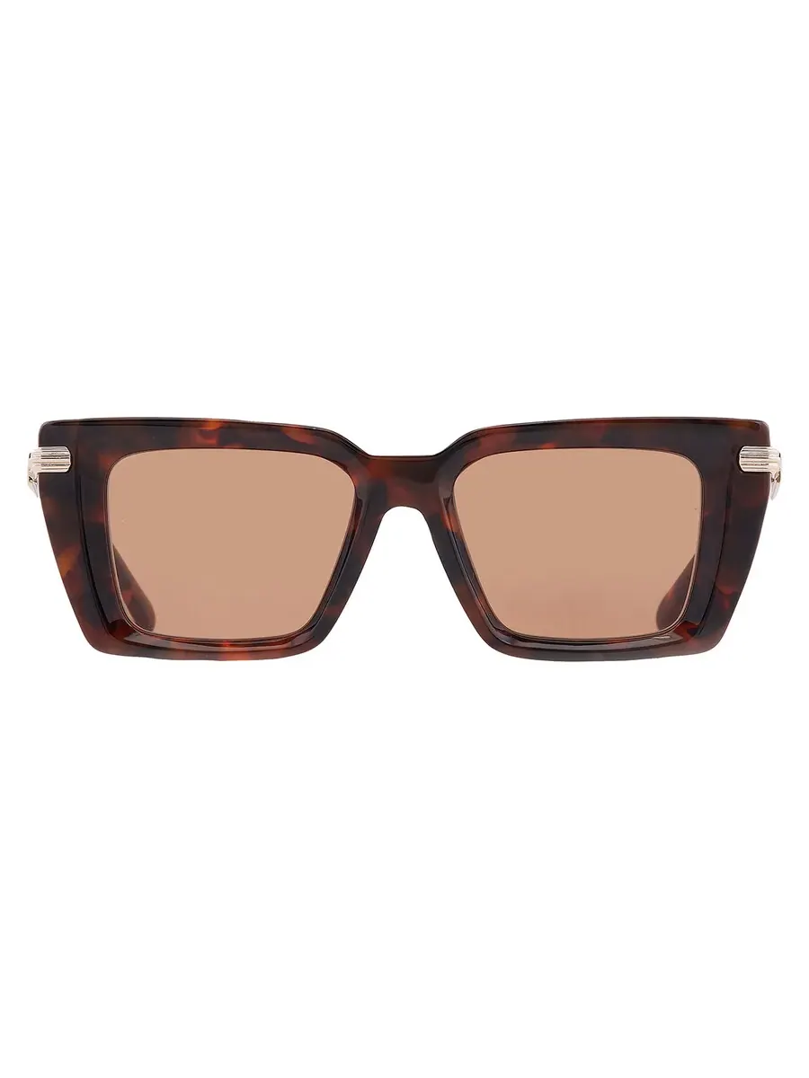 Очки для женщин Ferragamo коричневые прямоугольные SF2089S 240 52 — изображение 1 из 4, хаки