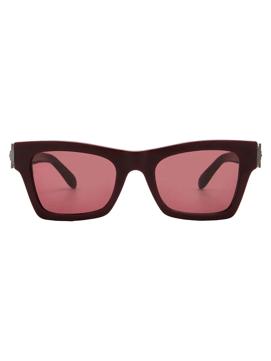Очки для женщин Ferragamo Burgundy Cat Eye SF2013S 606 52 — изображение 1 из 4, бордовый