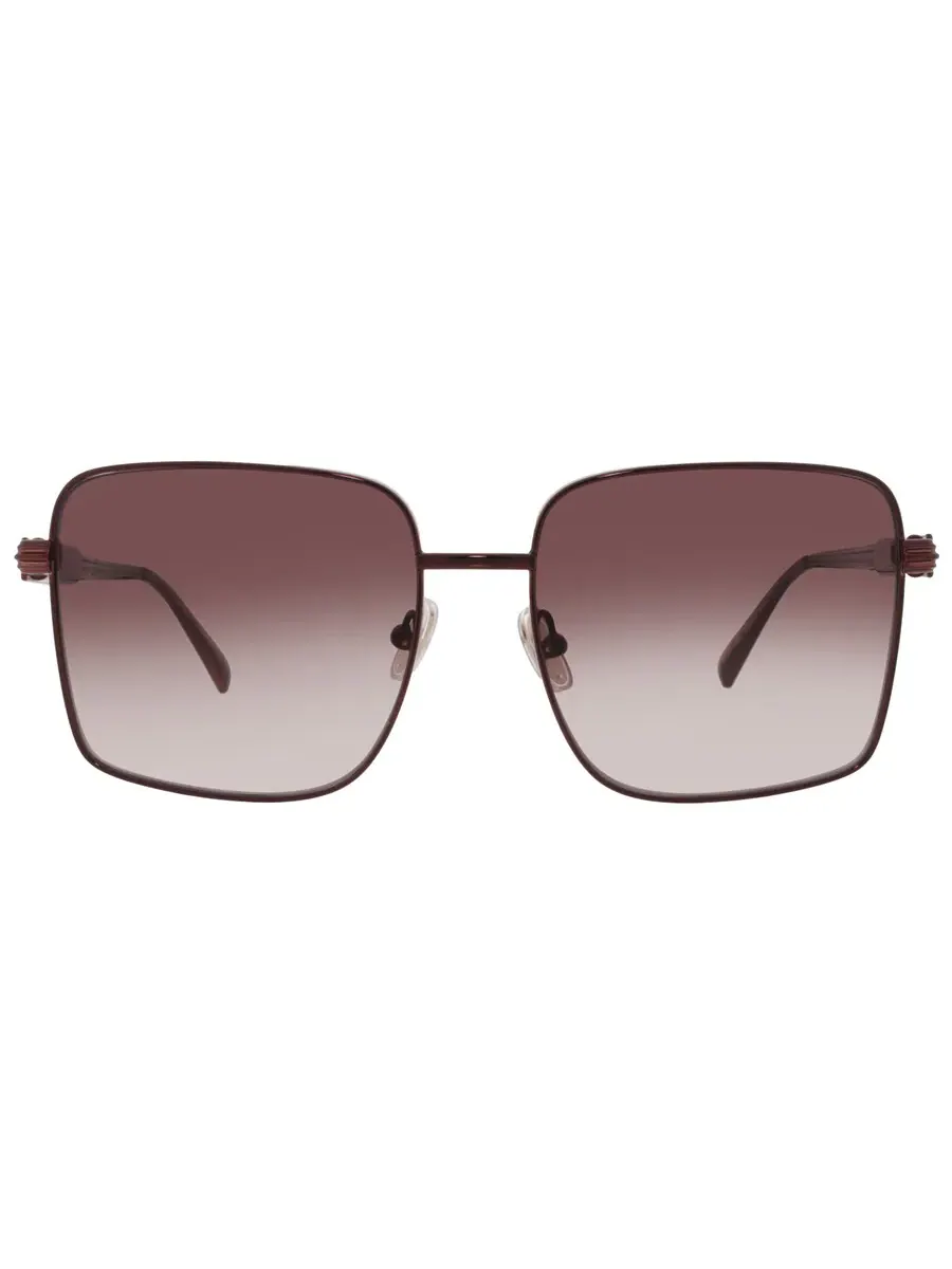 Женские солнцезащитные очки Ferragamo SF330S 606 57 с градиентом цвета бордо — изображение 1 из 4, красный