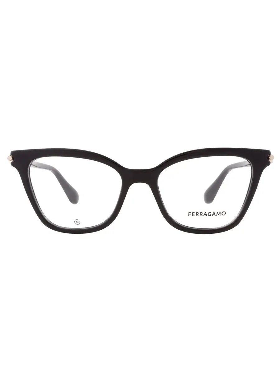 Очки для женщин Ferragamo Demo Cat Eye SF2991 001 51 — изображение 1 из 4, черный