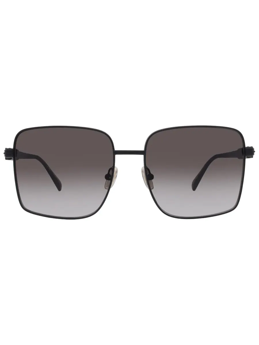 Женские солнцезащитные очки Ferragamo Grey Gradient Square SF330S 002 57 — изображение 1 из 4, черный