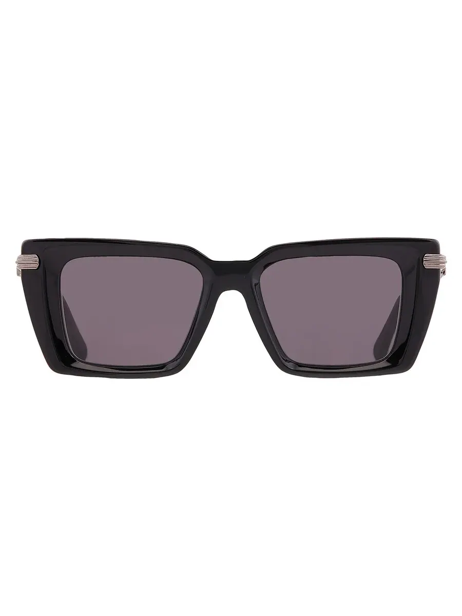 Очки солнцезащитные женские Ferragamo серые прямоугольные SF2089S 001 52 — изображение 1 из 4, черный