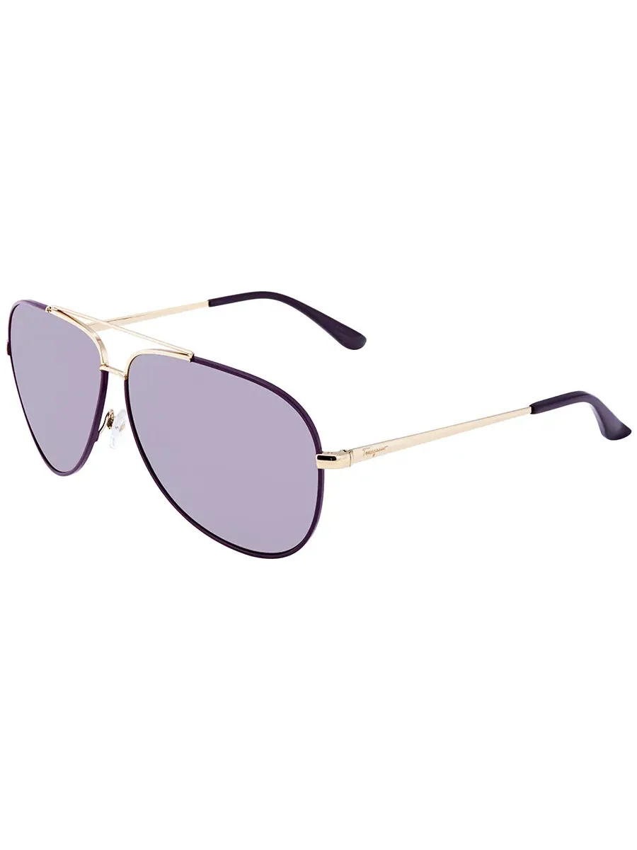 Солнцезащитные очки Ferragamo Purple Pilot универсальные SF131S 736 60 — изображение 2 из 3, фиолетовый
