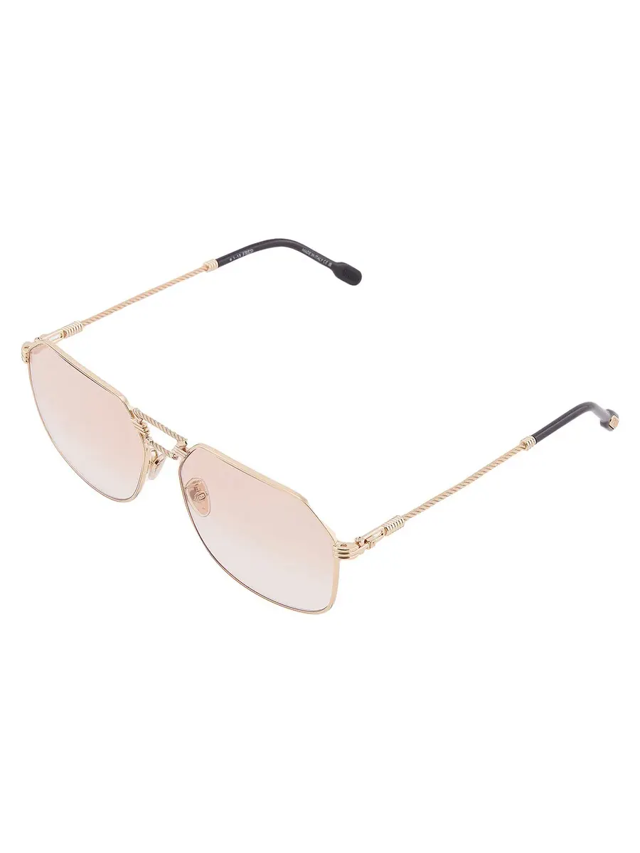 Мужские солнцезащитные очки Fred Geometric FG40038U 30F 62 — изображение 3 из 4, розовый