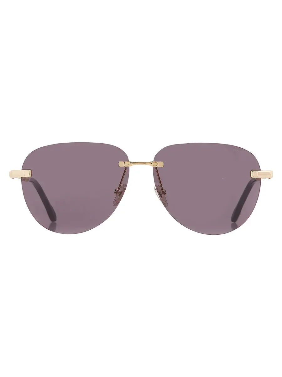 Мужские круглые солнцезащитные очки Fred Grey FG40053U 30A 58 — золотистый