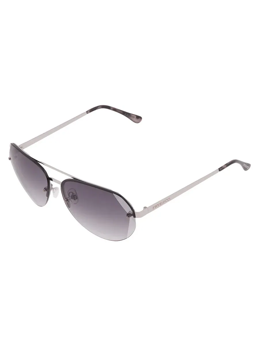 Женские солнцезащитные очки Frye 44567FCO040 Smoke Pilot 10260407.COM SILSMK — изображение 3 из 4, серебряный