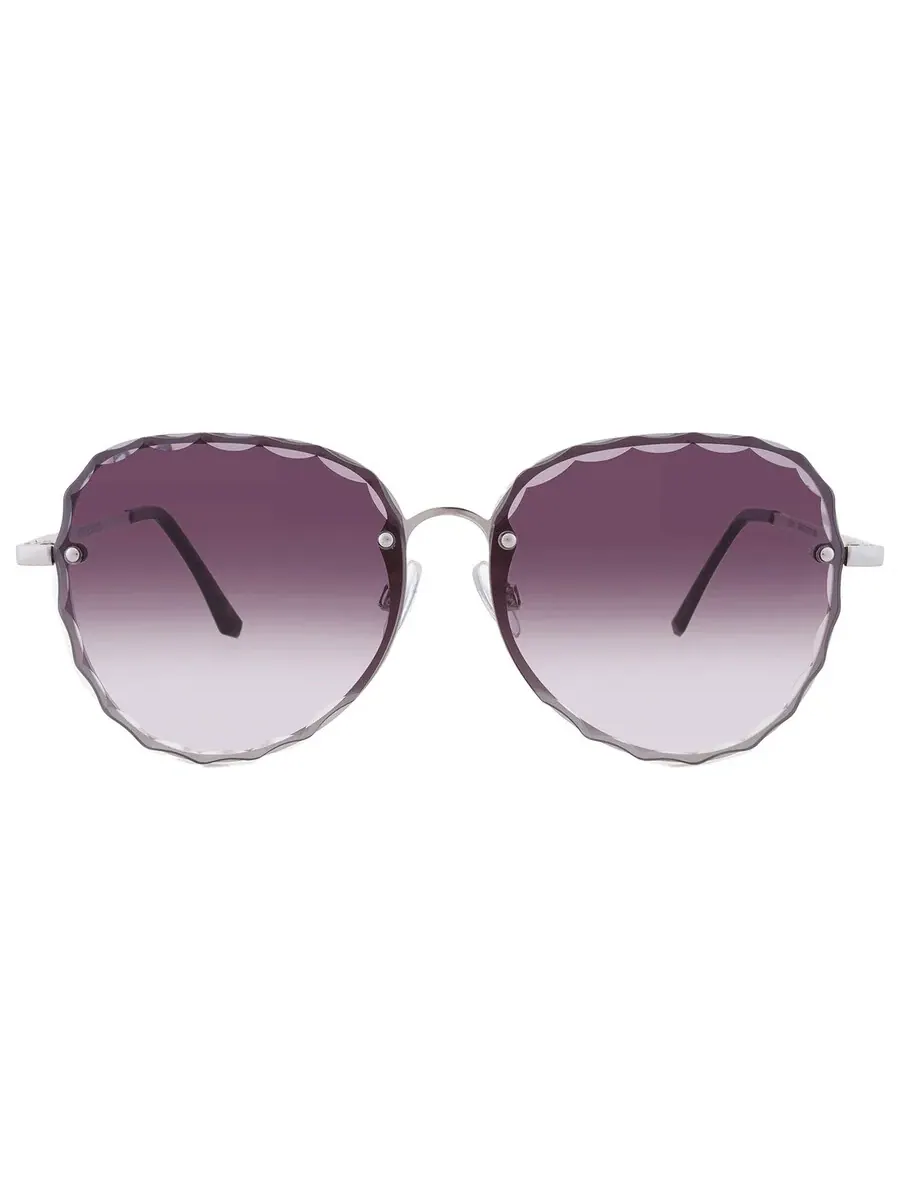 Женские овальные солнцезащитные очки Frye 50856FCO040 Smoke 10260422.COM SILSMK — изображение 1 из 4, серебряный