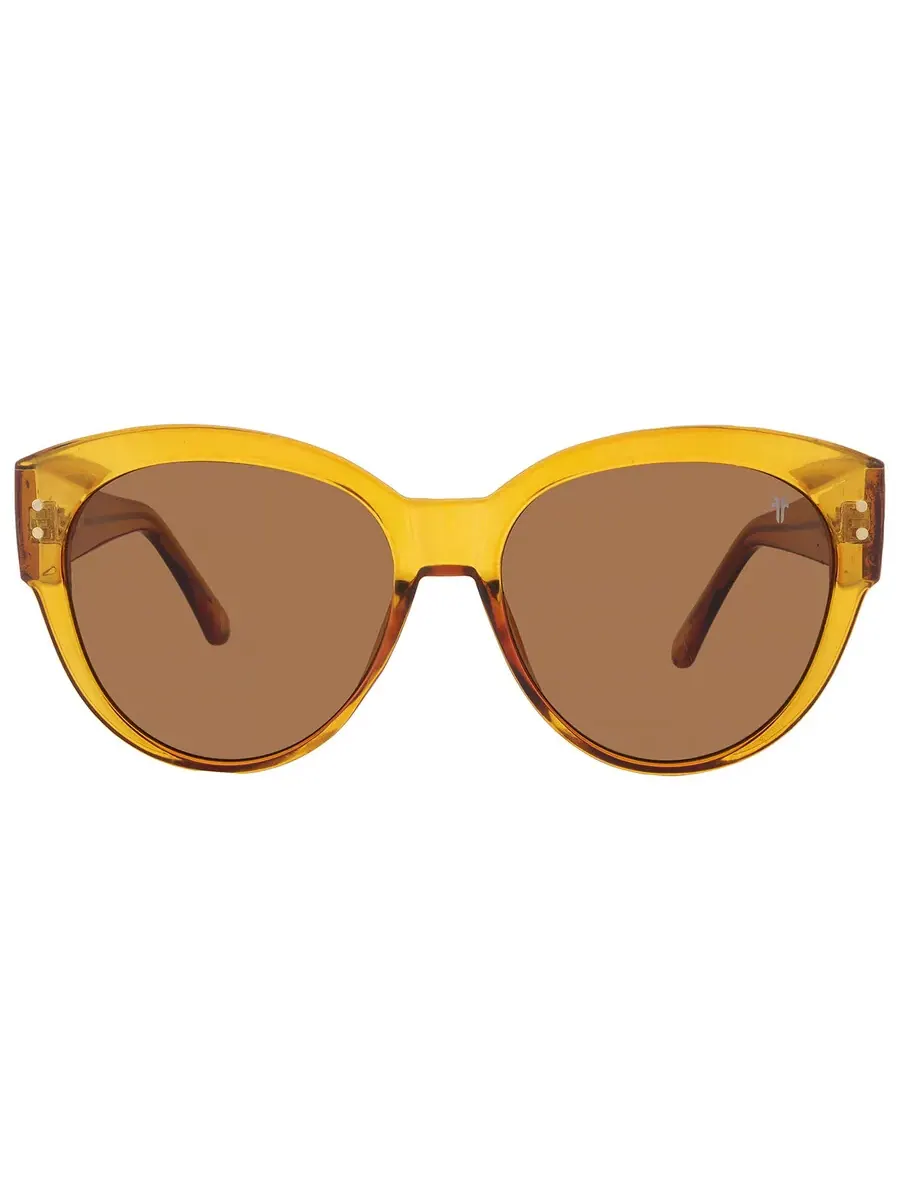 Солнцезащитные очки Frye 50949FRY700 коричневые Cat Eye унисекс 10262116.FRY YLWBRN — изображение 1 из 4, желтый