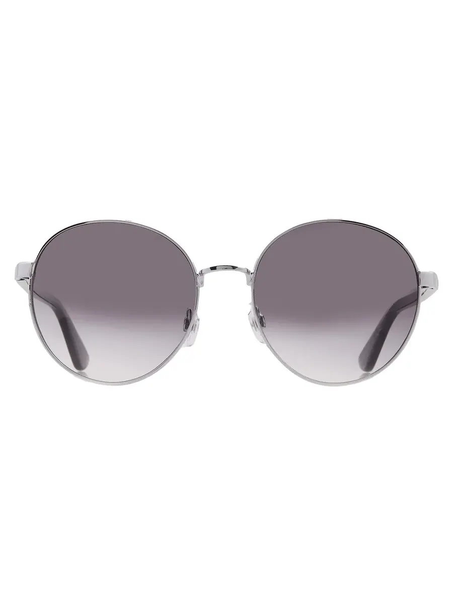 Женские солнцезащитные очки Frye 53848FCO040 Smoke Round 10260434.COM SILSMK — изображение 1 из 4, серебряный