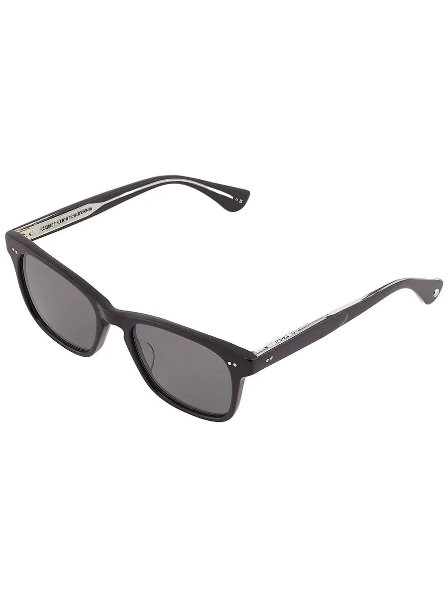 Солнцезащитные очки Garrett Leight TORREY SUN G15 квадратные 2148 BK/G15 51 — изображение 4 из 5, зеленый