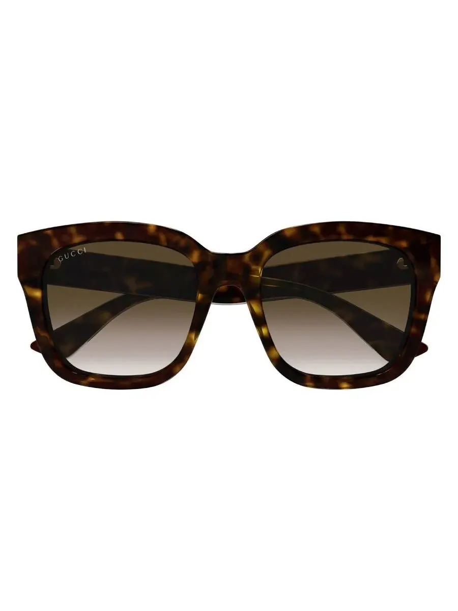 Женские солнцезащитные очки Gucci квадратные коричневые градиентные GG1338S 003 54 — изображение 1 из 3, хавана