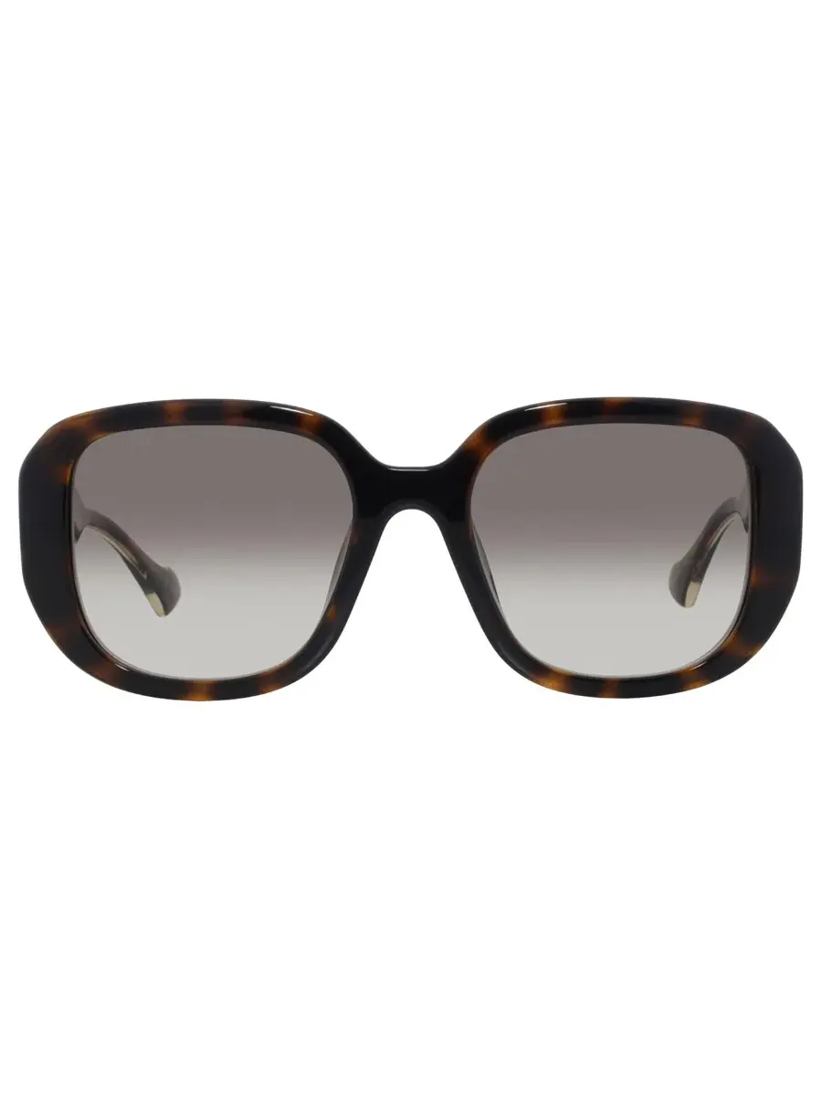 Женские солнцезащитные очки Gucci квадратные коричневые градиентные GG1557SK 002 54 — коричневый