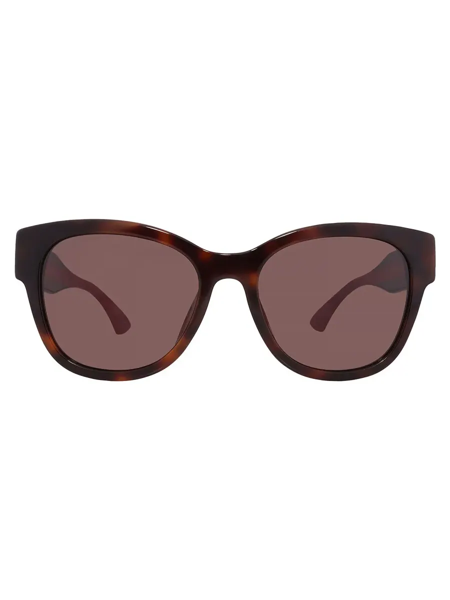 Женские солнцезащитные очки Gucci коричневые овальные GG1866SK 002 56 — коричневый