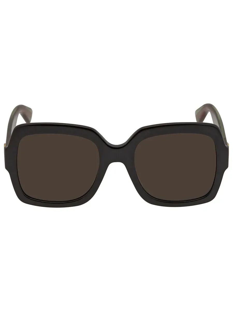 Женские солнцезащитные очки Gucci Brown Square GG0036SN 002 54, зеленый/черный — изображение 1 из 5