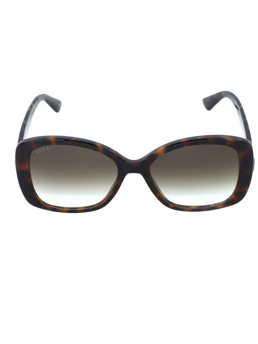 Женские солнцезащитные очки Gucci Brown Square GG0762S 002 56 — изображение 1 из 6, хавана