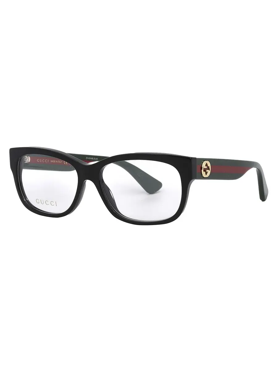 Очки для женщин Gucci Demo прямоугольные GG0278O 011 55, черный/мультиколор — 3