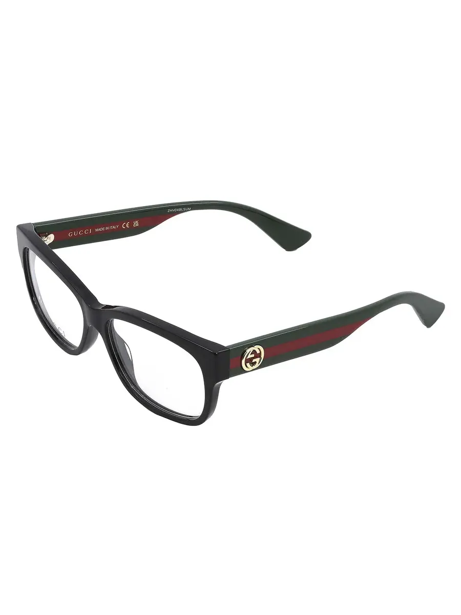 Очки для женщин Gucci Demo прямоугольные GG0278O 011 55, черный/мультиколор — 5
