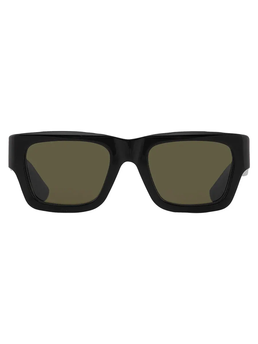 Мужские солнцезащитные очки Gucci Green Square GG1668S 003 52 — изображение 1 из 5, зеленый