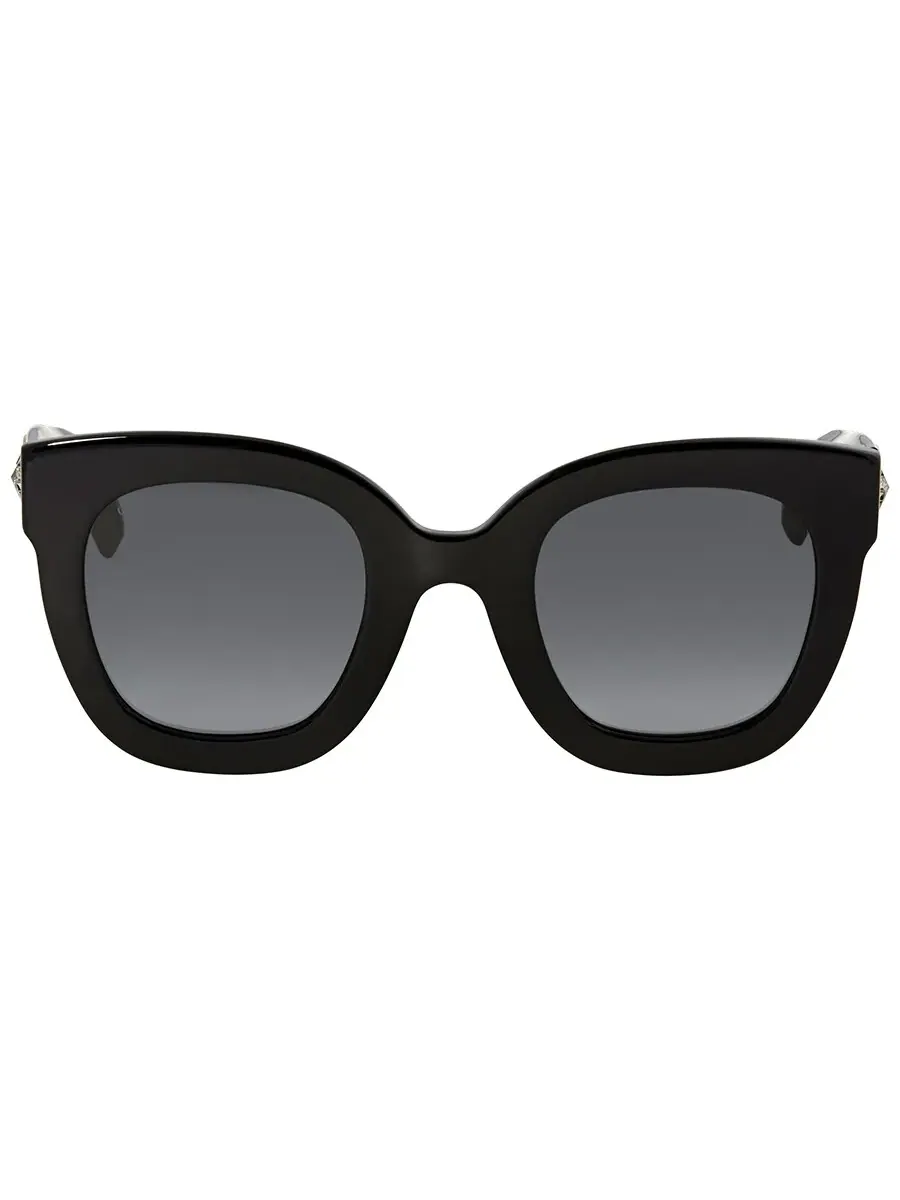 Женские солнцезащитные очки Gucci Grey Butterfly GG0208S 001 49 — изображение 1 из 5, серый