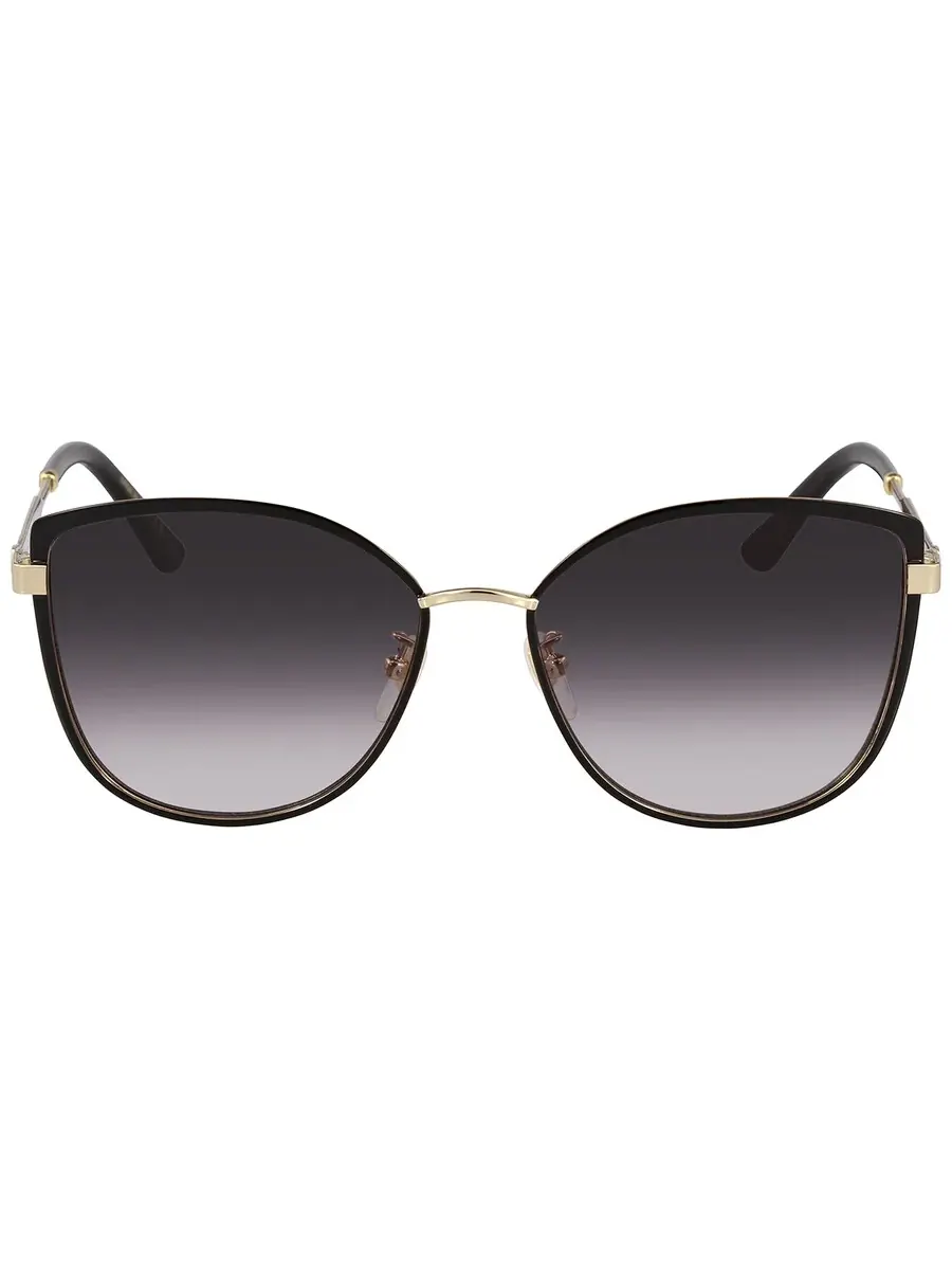 Очки для женщин Gucci серые градиентные cat eye GG0589SK 001 57 — изображение 1 из 4, черный