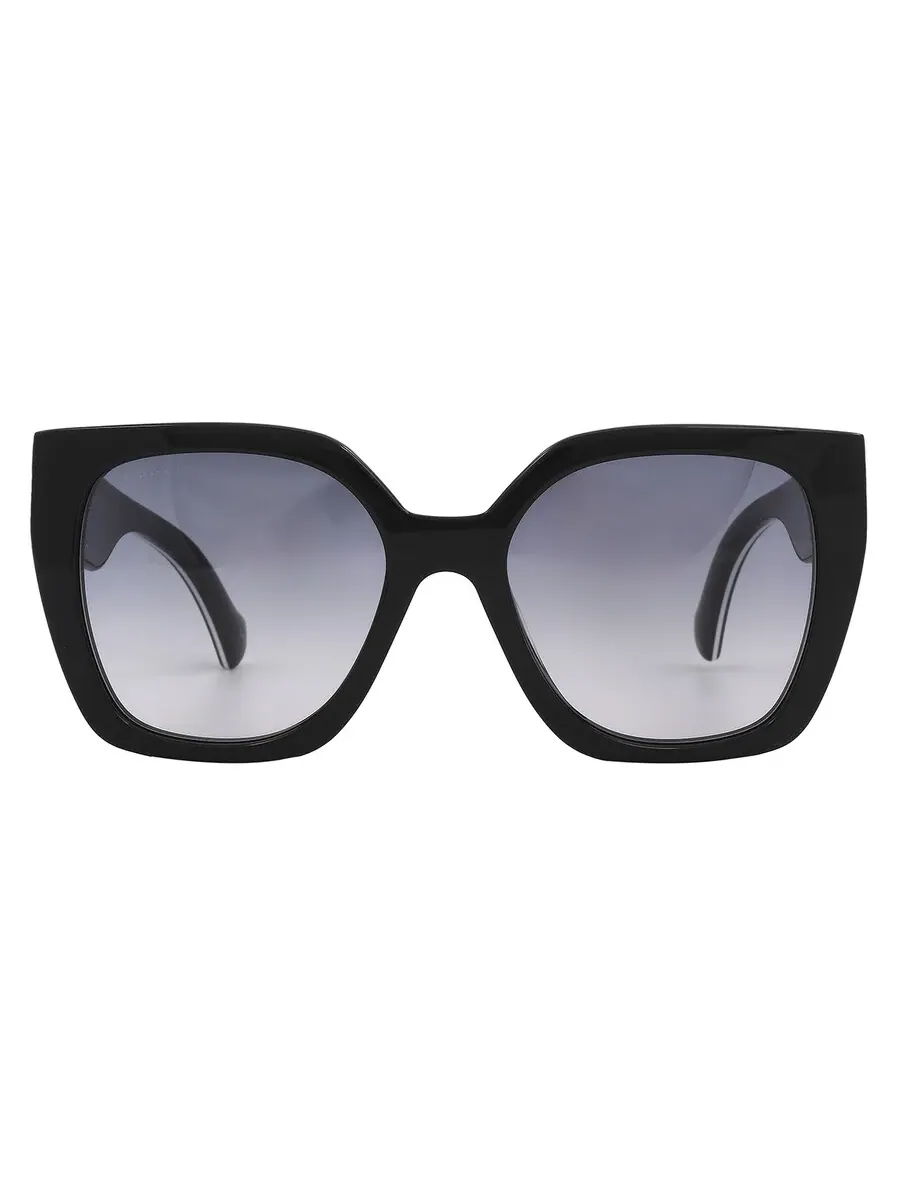 Женские солнцезащитные очки Gucci с серым градиентом и бабочкой GG1300S 004 55 — изображение 1 из 7, серый